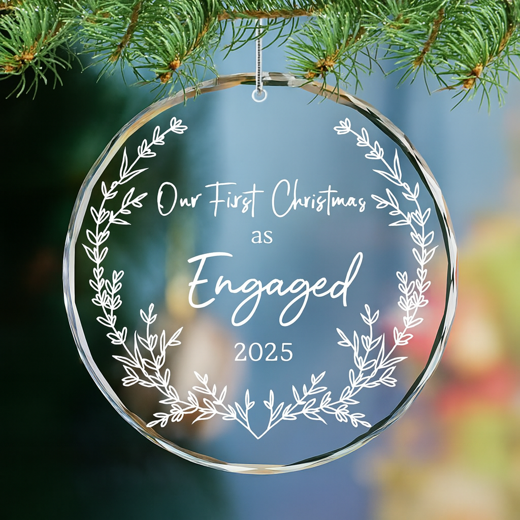 Personalized Christmas Glass Ornaments